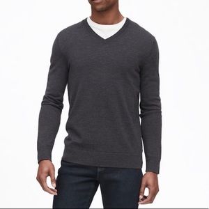 Banana Republic Grey Merino Wool Sweater sz XXL